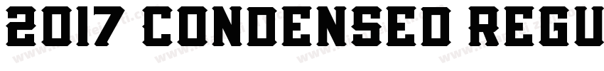 2017 Condensed Regul字体转换
